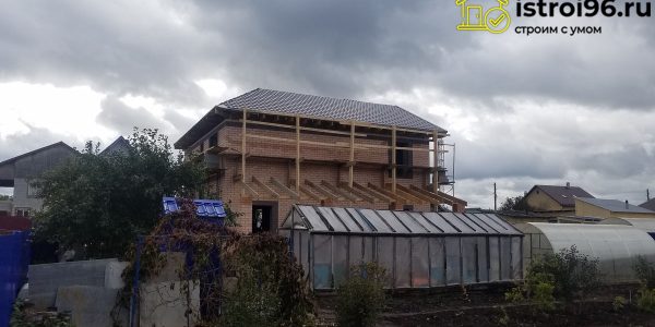 Строительство крыши и фасадные работы-4 село Малобрусянское