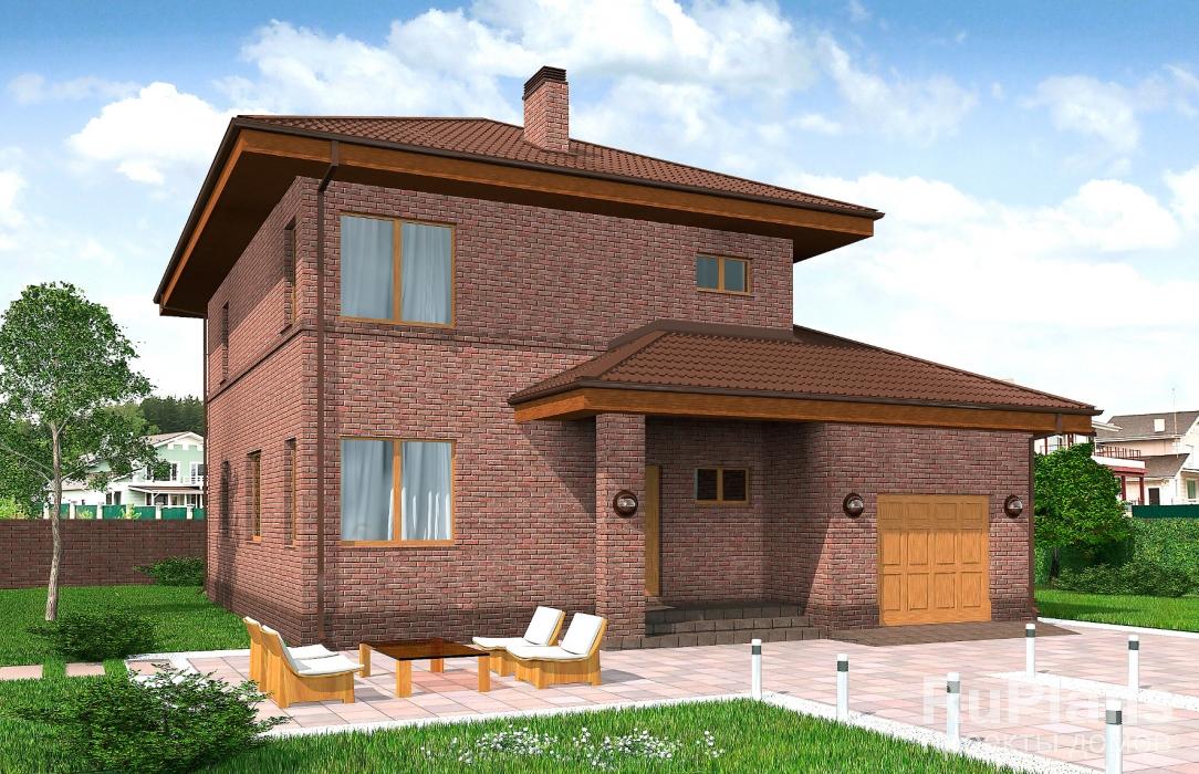Rg4818 — проект двухэтажного дома с гаражом