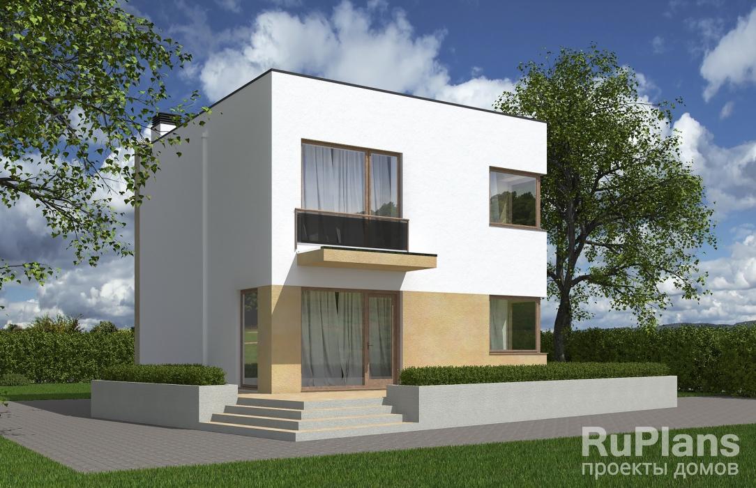 Rg5515 — проект двухэтажного дома с террасой