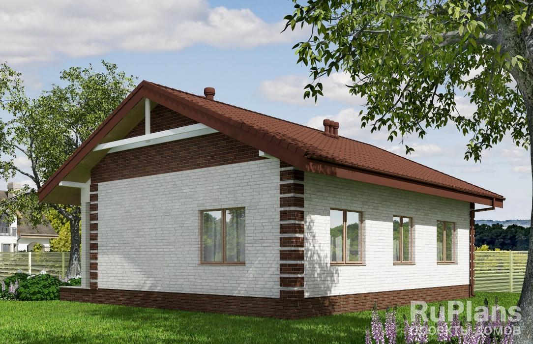 Rg5541 — проект одноэтажного жилого дома с террасой